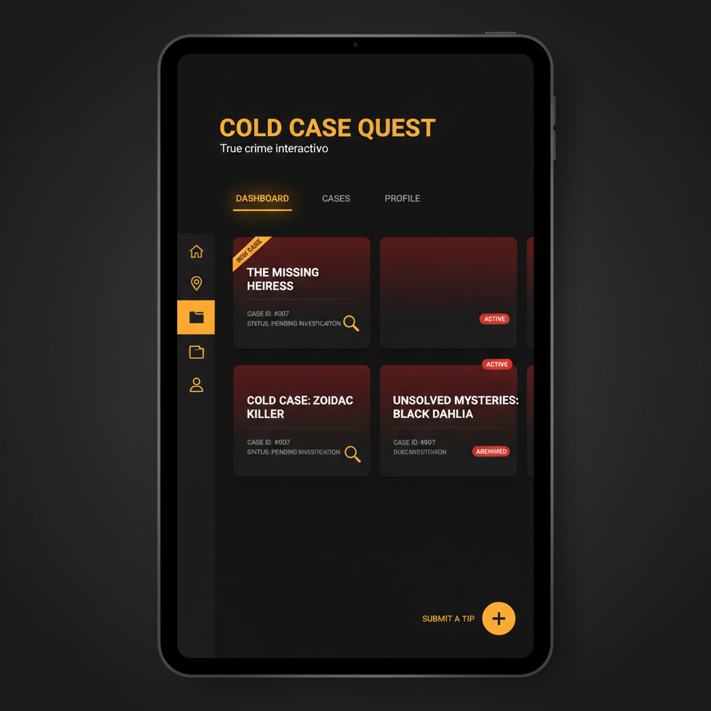 Cold Case Quest Mockup